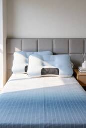 Living and Home Cooling Pillow Insert for Back Stomach and Side Sleepers in Blue - Size: Single - thumbnail 1