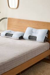 Living and Home Cooling Pillow Insert for Back Stomach and Side Sleepers in Blue - Size: Single - thumbnail 3