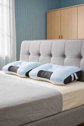 Living and Home Cooling Pillow Insert for Back Stomach and Side Sleepers in Blue - Size: Single - thumbnail 2