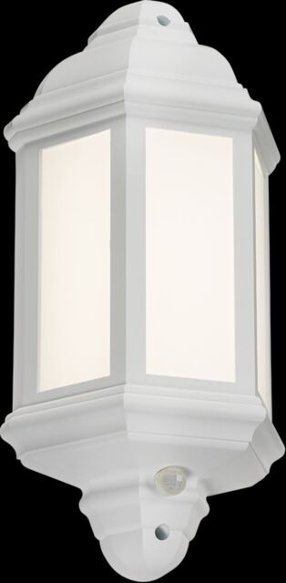 Netlighting LED Half Wall Lantern with Photocell Sensor White 230V IP54 8W - image 1