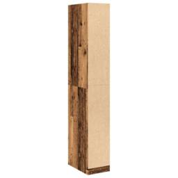 Berkfield Home Wardrobe Old Wood 30x50x200 cm Engineered Wood in Brown - Size: 30 x 50 x 200 cm - thumbnail 6