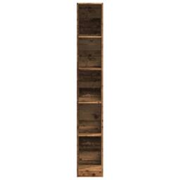 Berkfield Home Wardrobe Old Wood 30x50x200 cm Engineered Wood in Brown - Size: 30 x 50 x 200 cm - thumbnail 4