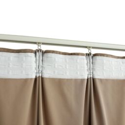 Berkfield Home Blackout Curtain with Hooks Velvet Beige 290x245 cm - thumbnail 4