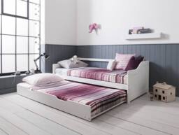 Nöa and Nani Hove Day Bed with Pullout Trundle in White - Size: Single - thumbnail 4