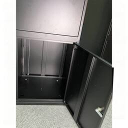 Hinsinc Parcel Box Extra Large Metal Lockable Outdoor Delivery in Black - thumbnail 4