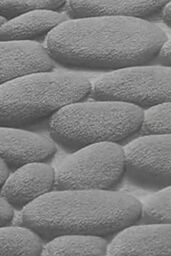 HomeSpace Direct Memory Foam Pebbles Bath Mat Set 2 Piece in Silver - thumbnail 2