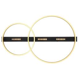 Netlighting Luffy 93x59cm Semi Flush Ceiling Light Matt Black LED 3000K - Size: 93x59 cm - thumbnail 4