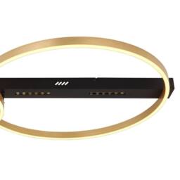 Netlighting Luffy 93x59cm Semi Flush Ceiling Light Matt Black LED 3000K - Size: 93x59 cm - thumbnail 5
