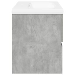 Berkfield Home 2 Piece Bathroom Furniture Set Concrete Grey Engineered Wood - thumbnail 5