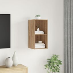 Berkfield Home TV Cabinet Artisan oak 37 x 37 x 72 cm Engineered wood in Brown - thumbnail 1