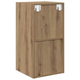 Berkfield Home TV Cabinet Artisan oak 37 x 37 x 72 cm Engineered wood in Brown - thumbnail 9