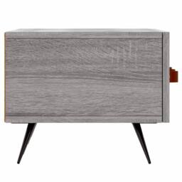 Berkfield Home TV Cabinet Grey Sonoma 150x36x30 cm Engineered Wood - Size: 150 x 36 x 30 cm - thumbnail 7