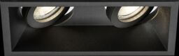 Netlighting Knightsbridge Dipa Twin Tilt Square AntiGlare Downlight Black DIC2TSB - thumbnail 1