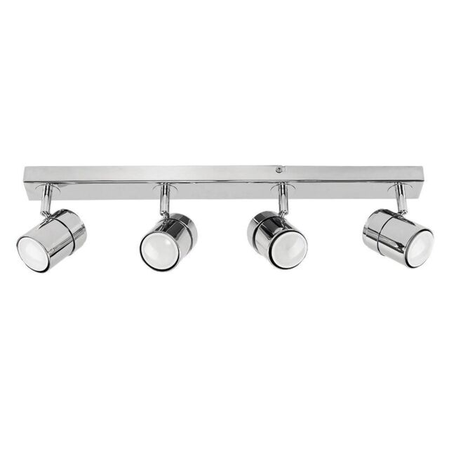 ValueLights Rosie 4 Way Silver Ceiling Bar Spotlight - image 1