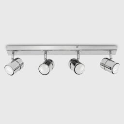 ValueLights Rosie 4 Way Silver Ceiling Bar Spotlight - thumbnail 2
