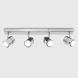 ValueLights Rosie 4 Way Silver Ceiling Bar Spotlight - thumbnail 3