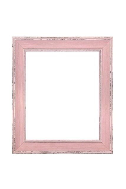 Frames & Mirrors 4U Scandi Distressed Wood Photo Frame 70 x 50 CM in Light Pink - image 1