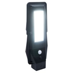 mysmartbuy Solar Powered PIR Motion Sensor Street Lamp Style Wall Security Light - 186 Lumen Outdoor Garden Wall Lighting with 3m Detection in Black - thumbnail 2