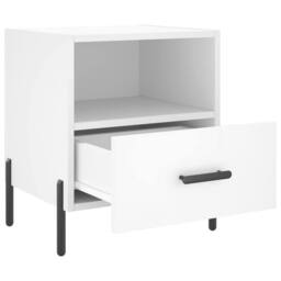 Berkfield Home Bedside Cabinets 2 pcs White 40x35x47.5 cm Engineered Wood - thumbnail 5