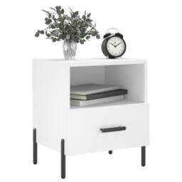 Berkfield Home Bedside Cabinets 2 pcs White 40x35x47.5 cm Engineered Wood - thumbnail 4