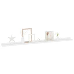 Berkfield Home Wall Shelves 2 pcs White 115x9x3 cm - Size: 115 x 9 x 3 cm - thumbnail 3