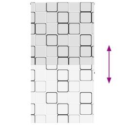 Berkfield Home Shower Roller Blind 130x240 cm Fabric Width 126 cm in White - thumbnail 5