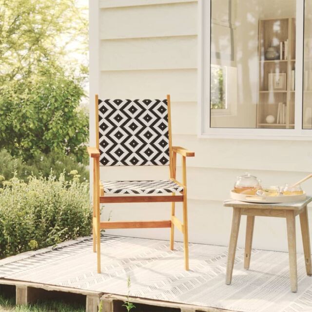 Berkfield Home Garden Chairs 4 pcs Solid Acacia Wood in Brown - image 1