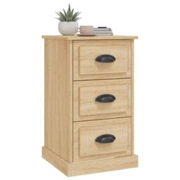Berkfield Home Bedside Cabinet Sonoma Oak 39x39x67 cm Engineered Wood in Brown - Size: 39 x 39 x 67 cm - thumbnail 4
