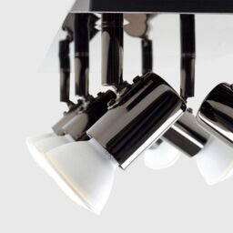 ValueLights Consul Spotlight 6 Way Black Ceiling Bar Spotlight - thumbnail 4