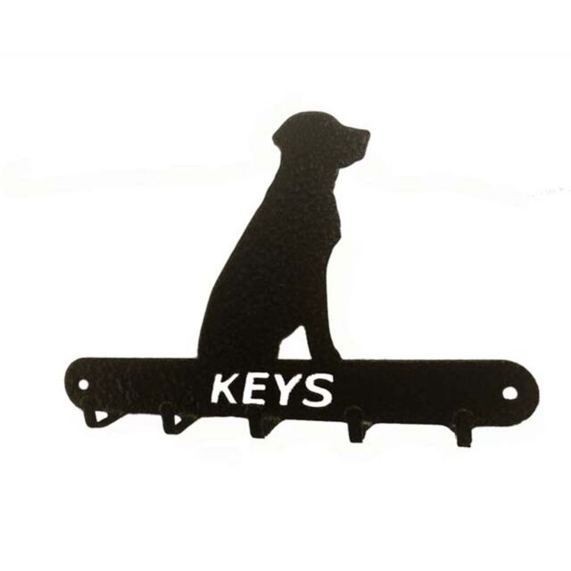 Poppyforge Labrador Key Holder - Steel - L15 x H9 cm - Black - image 1
