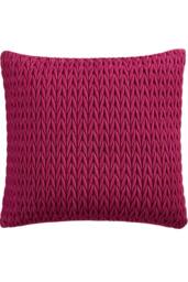 Laurence Llewelyn-Bowen 'Amory' Luxe Velvet Filled Cushion in Fuchsia - Size: 43 cm x 43 cm - thumbnail 2