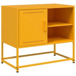 Berkfield Home TV Cabinet Mustard Yellow 68x39x60.5 cm Steel