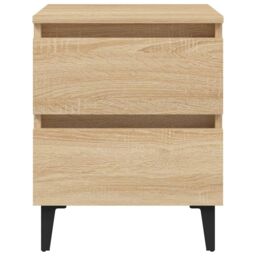 Berkfield Home Bed Cabinet Sonoma Oak 40x35x50 cm Engineered Wood in Brown - Size: 40 x 35 x 50 cm - thumbnail 3