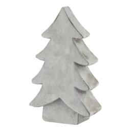 Lemon Pavilion Furniture and Decor Athena Stone Medium Christmas Tree, Ceramic, L6 x W14 x H24 cm, White - thumbnail 1