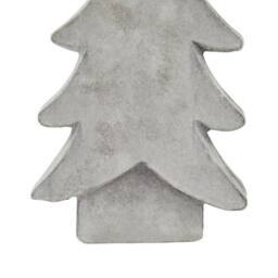 Lemon Pavilion Furniture and Decor Athena Stone Medium Christmas Tree, Ceramic, L6 x W14 x H24 cm, White - thumbnail 3