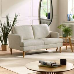 Cheshire Carrera Oyster Cream Chenille 2 Seater Sofa in Beige - thumbnail 2