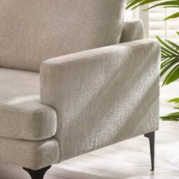 Cheshire Carrera Oyster Cream Chenille 2 Seater Sofa in Beige - thumbnail 4