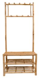 Nordlys Entryway Solid Wood Coat Rack in Brown - thumbnail 4