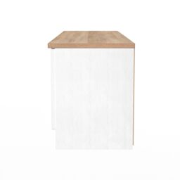 Ready Assembled 2 U Cambridge 2 Door 2 Drawer Superwide TV Unit (Ready Assembled) in White - thumbnail 3