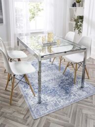 Origin Washable Garda Rug 120X170 in Blue - Size: 120 cm x 170 cm - thumbnail 6
