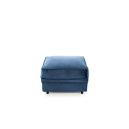 Abakus Direct Chicago Spill-Proof Velvet Footstool in Dark Blue - thumbnail 4