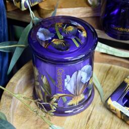 Madison & Mayfair Iris & Tonka Bean Large Lidded Jar Candle in Purple - thumbnail 1