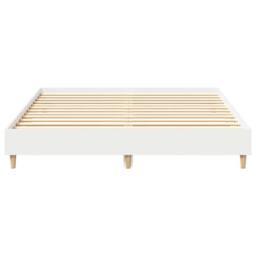 Berkfield Home Bed Frame No Mattress White 150x200 cm King Size Engineered Wood - thumbnail 5
