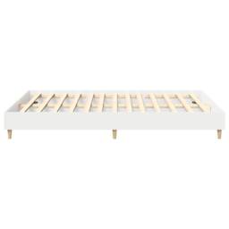 Berkfield Home Bed Frame No Mattress White 150x200 cm King Size Engineered Wood - thumbnail 6