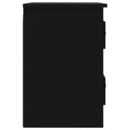 Berkfield Home Wall-mounted Bedside Cabinet Black 41.5x36x53cm - Size: 41.5x36x53 cm - thumbnail 8