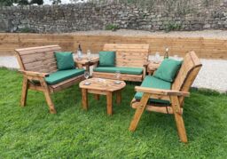 Charles Taylor Trading Six Seater Burghley Deluxe Set in Brown - thumbnail 3