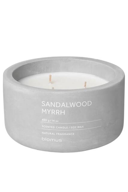 Blomus Fraga Sandalwood Myrrh Scented Candle L - Micro Chip in Grey - image 1