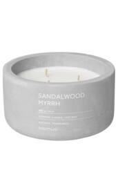 Blomus Fraga Sandalwood Myrrh Scented Candle L - Micro Chip in Grey