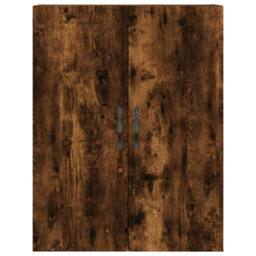 Berkfield Home Wall Mounted Cabinet Smoked Oak 69.5x34x90 cm Engineered Wood in Brown - thumbnail 7