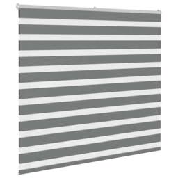 Berkfield Home Elegant Zebra Blind Dark Grey 160x150 cm Fabric Width 155.9 cm Po - thumbnail 1